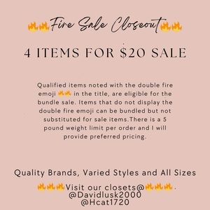 🔥🔥🔥Fire Sale Closeout 🔥🔥🔥